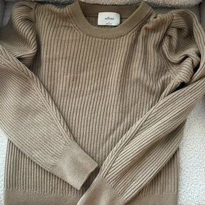 Aritzia Gold camel Ayla sweater size Medium